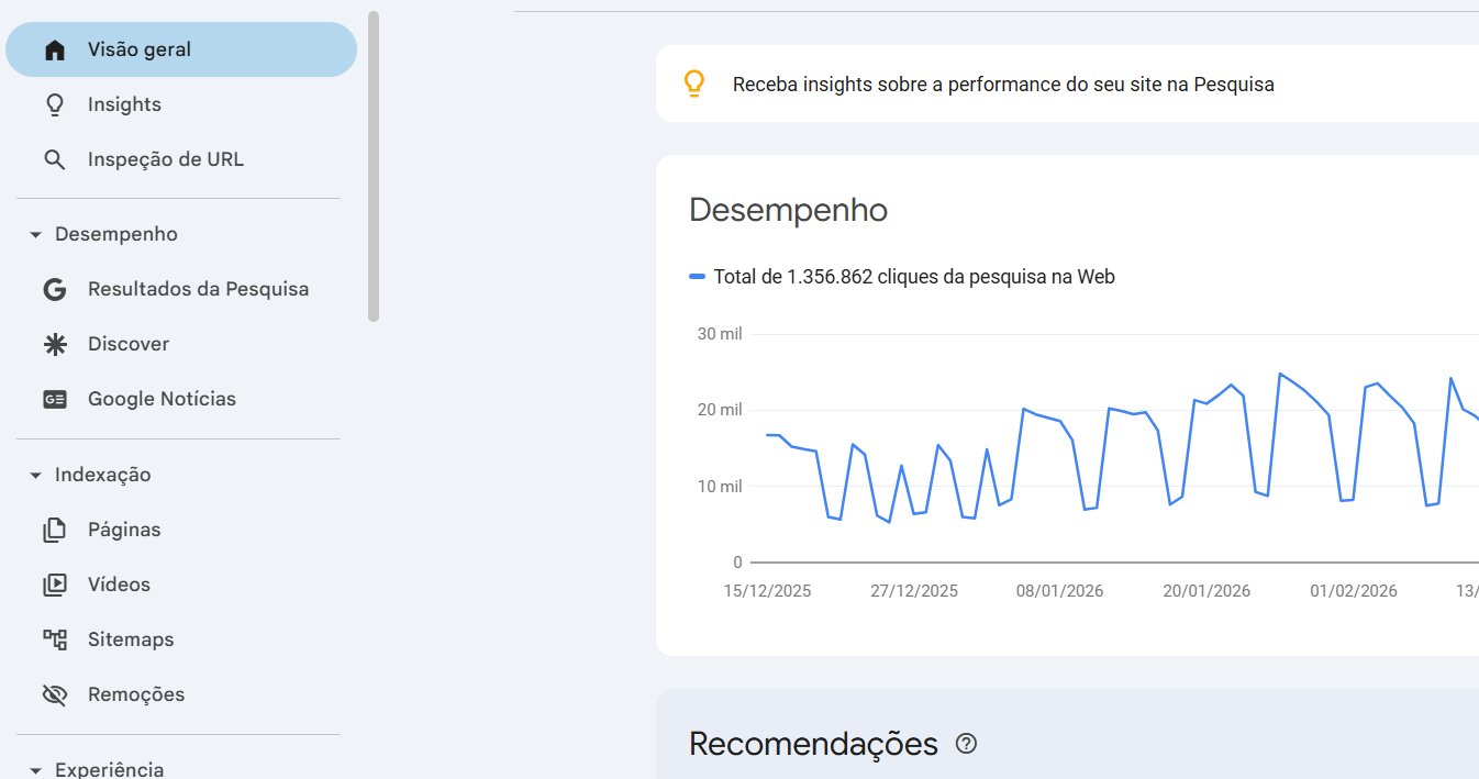 passo 1 - Acesso o GSC